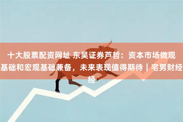 十大股票配资网址 东吴证券芦哲：资本市场微观基础和宏观基础兼备，未来表现值得期待｜宅男财经